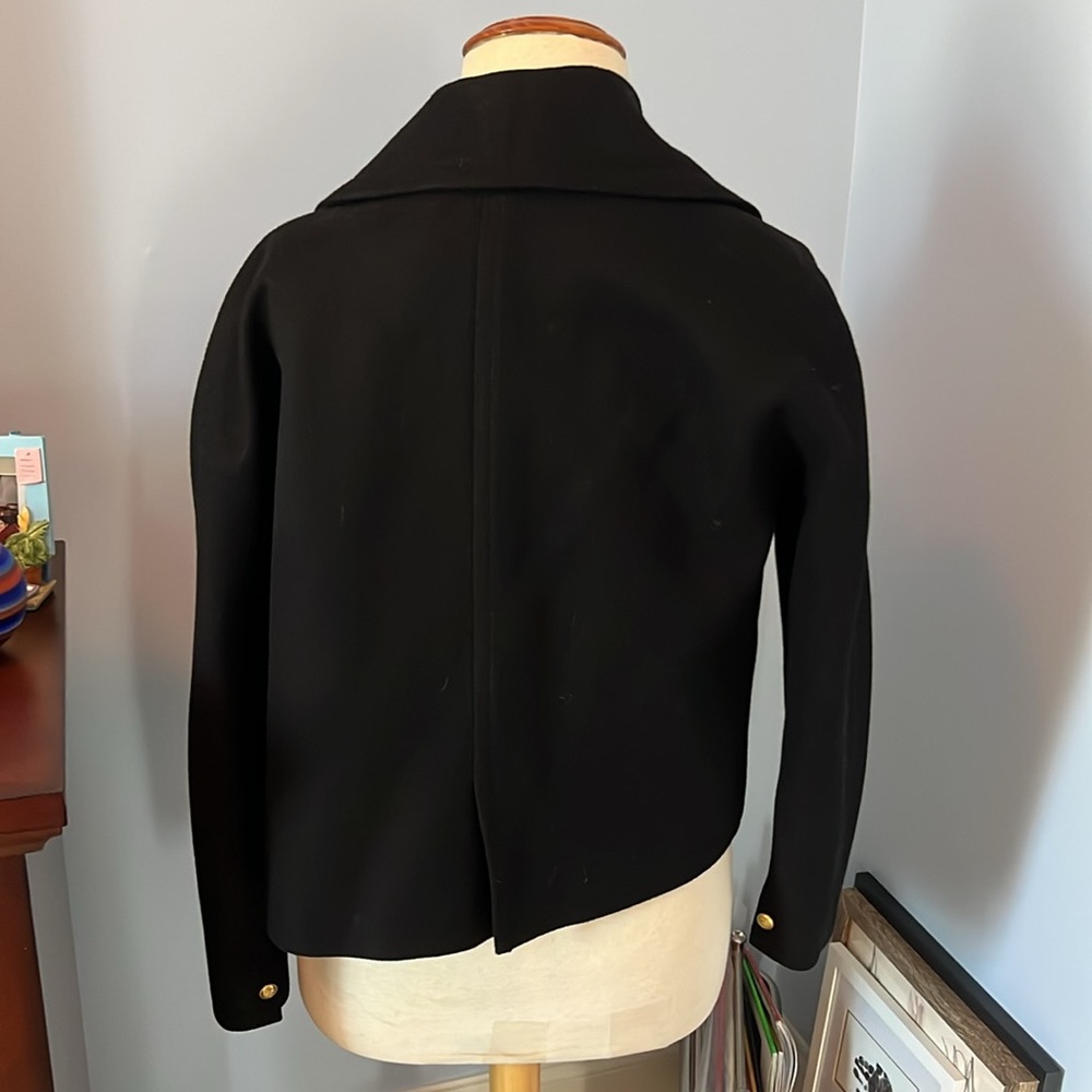 J. Crew Cropped double-breasted peacoat / 6 / BLACK - Picture 7 of 9